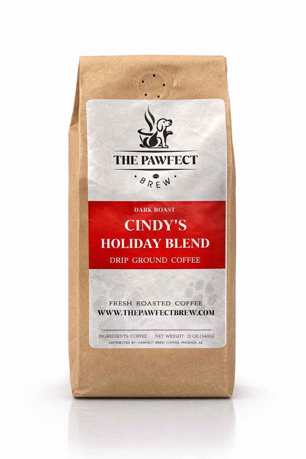 Cindy’s Holiday Blend - Dark Roast | The Pawfect Brew - The Pawfect Brew