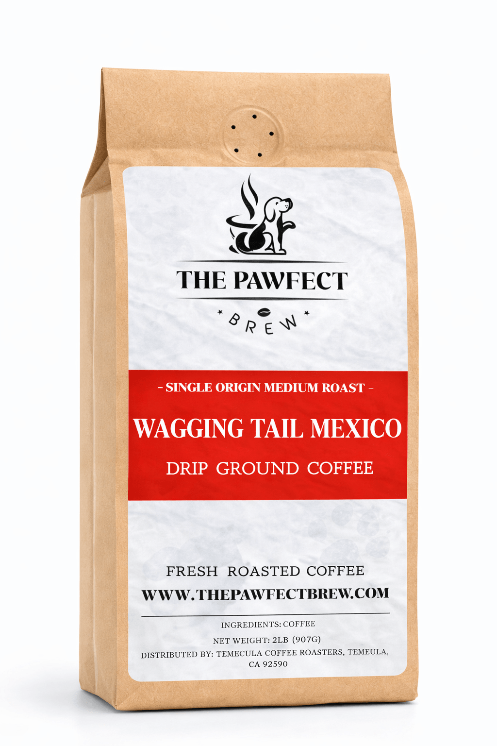 Wagging Tail Mexico Single Origin – Medium Roast Coffee | The Pawfect Brew - The Pawfect Brew