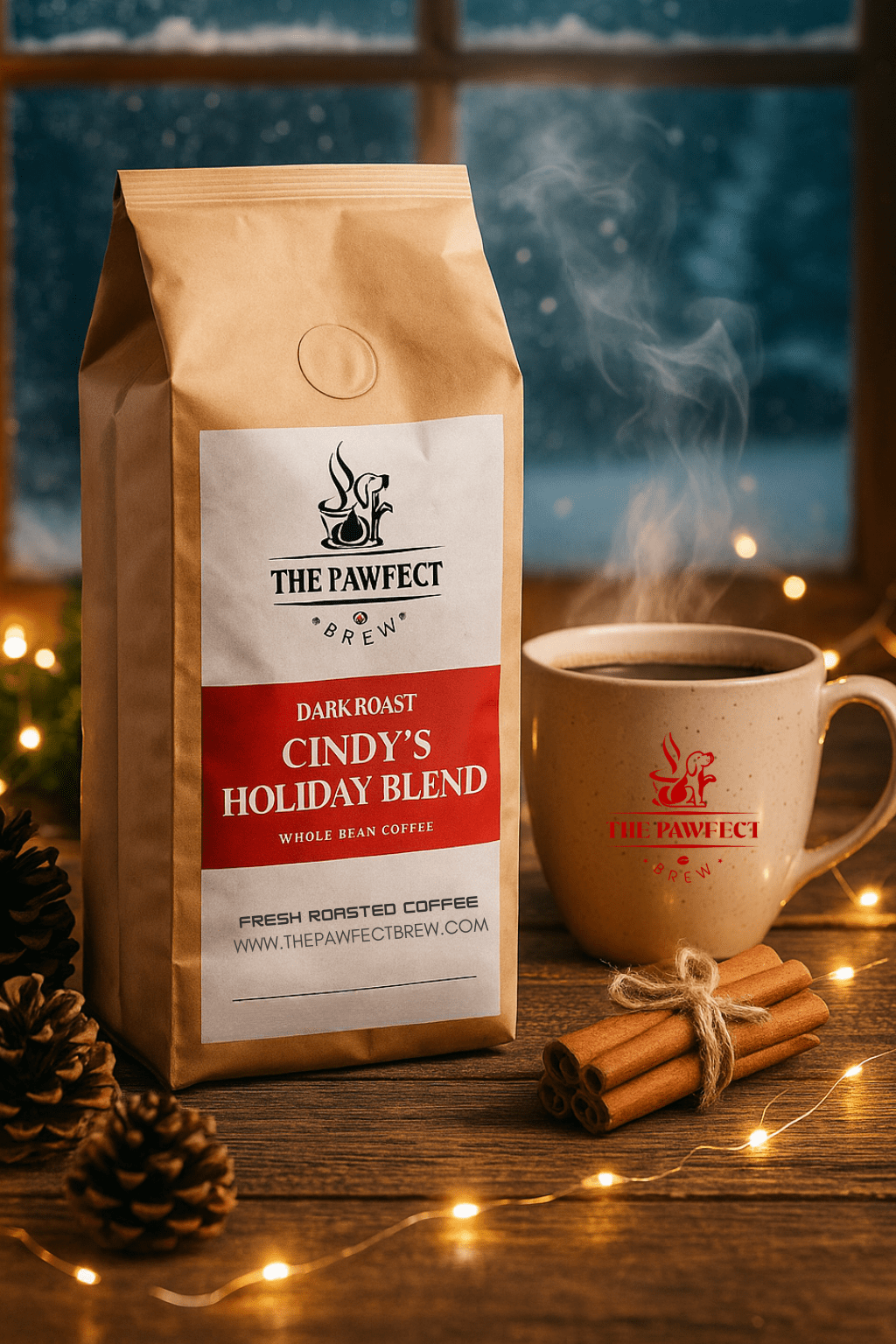 Cindy’s Holiday Blend - Dark Roast | The Pawfect Brew - The Pawfect Brew