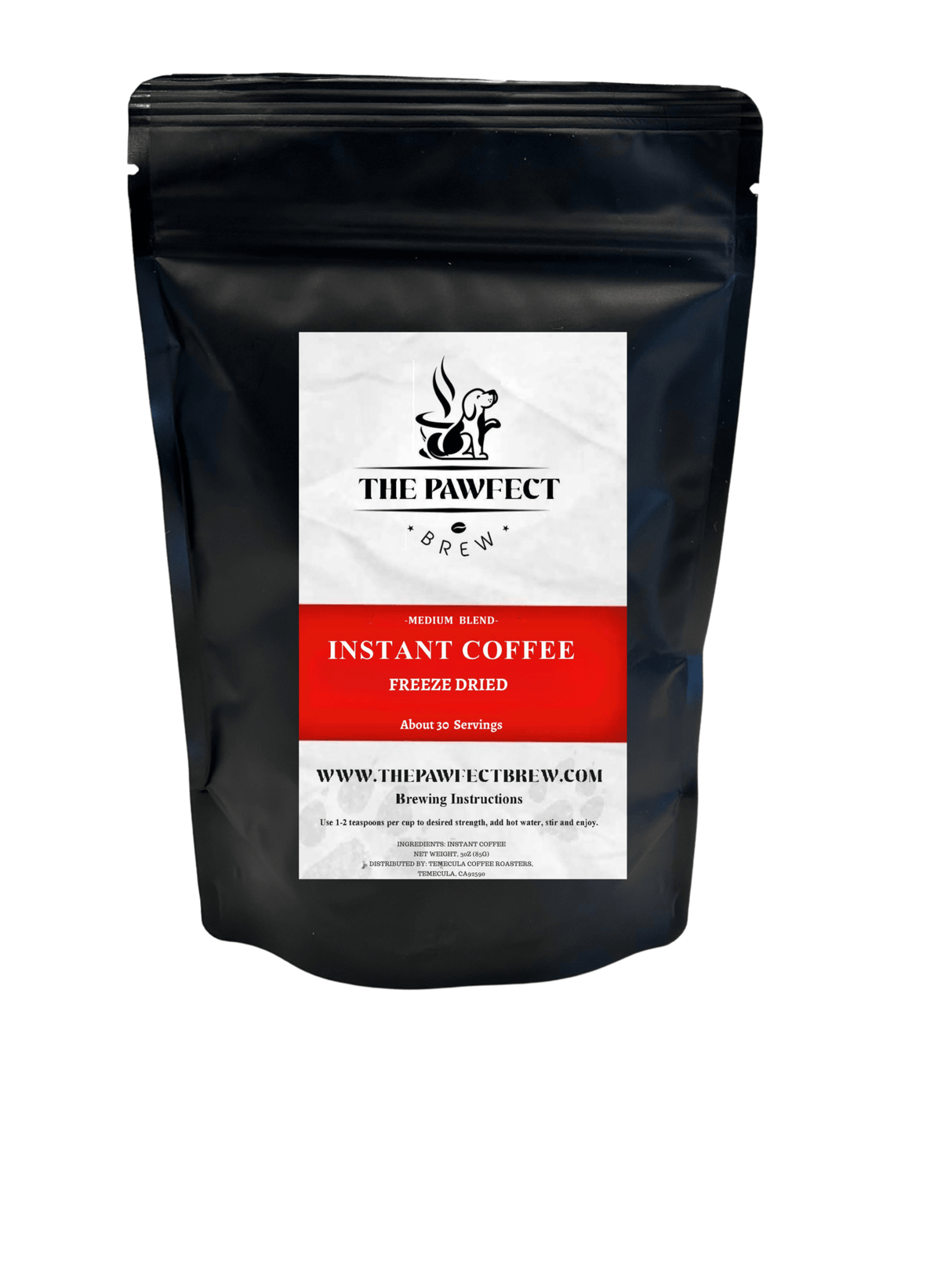 Specialty Grade Instant Coffee – Medium Roast - The Pawfect Brew
