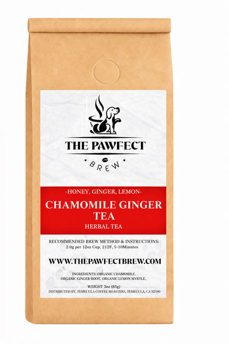 Chamomile Ginger – Herbal Tea | The Pawfect Brew - The Pawfect Brew