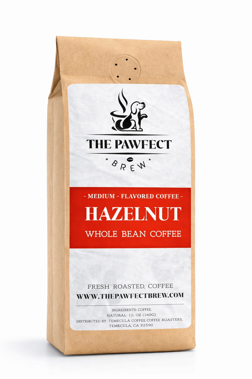 Hazelnut – Medium Roast Coffee | The Pawfect Brew - The Pawfect Brew