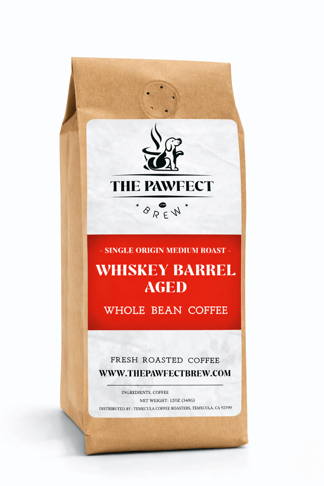 Whiskey Barrel Aged Coffee | The Pawfect Brew - The Pawfect Brew