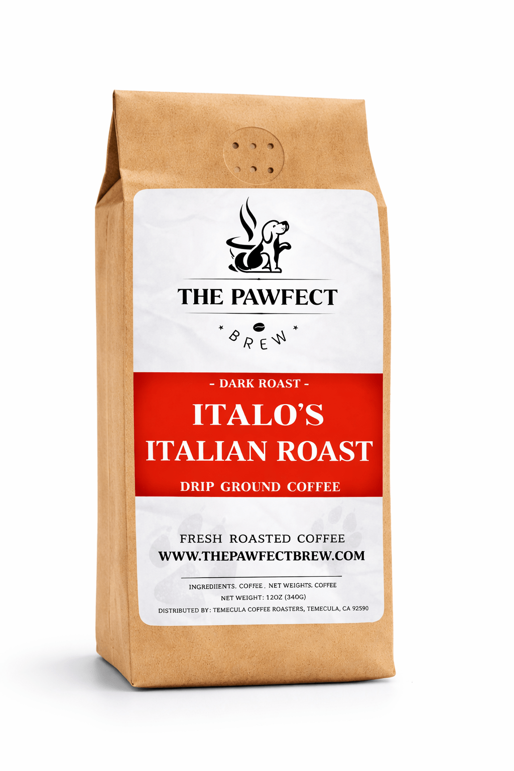 Italo’s Italian Roast – Dark Roast Coffee | The Pawfect Brew - The Pawfect Brew